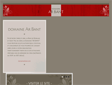 Tablet Screenshot of domainearbant.com